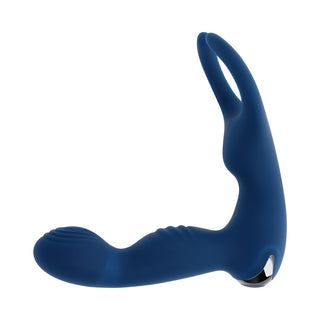 Zero Tolerance By All Means Rechargeable Prostate Vibrator with Remote - Silicone Blue