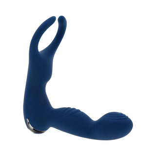 Zero Tolerance By All Means Rechargeable Prostate Vibrator with Remote - Silicone Blue