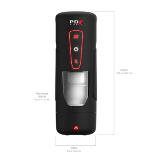 PDX Elite Milk Me Hotter Rechargeable Vibrating Hands-Free Automatic Stroker