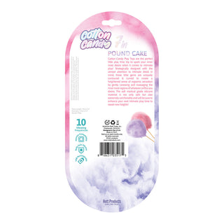 Cotton Candy Pound Cake Silicone Dildo 10 Frequencies 7.5 in. - Horny Stoner