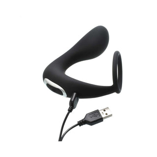 Adam & Eve Adam's Rechargeable Prostate Pleaser + C-Ring - Horny Stoner