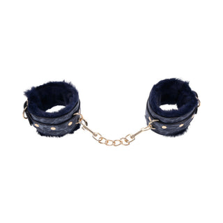 Sportsheets Sex & Mischief Cougar Fur Handcuffs - Horny Stoner
