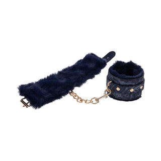 Sportsheets Sex & Mischief Cougar Fur Handcuffs - Horny Stoner