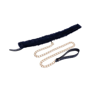 Sportsheets Sex & Mischief Cougar Fur Collar & Leash - Horny Stoner