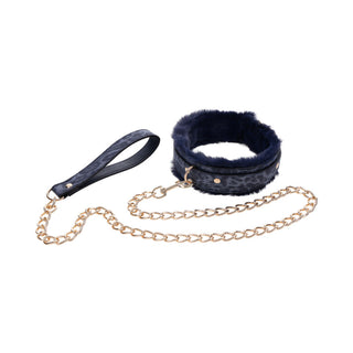 Sportsheets Sex & Mischief Cougar Fur Collar & Leash - Horny Stoner