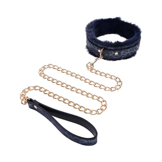 Sportsheets Sex & Mischief Cougar Fur Collar & Leash - Horny Stoner