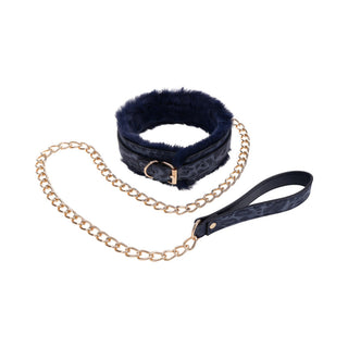 Sportsheets Sex & Mischief Cougar Fur Collar & Leash - Horny Stoner