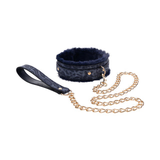 Sportsheets Sex & Mischief Cougar Fur Collar & Leash - Horny Stoner