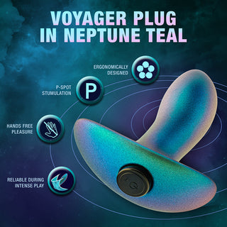 Anal Adventures Matrix Voyager Plug Neptune Teal - Horny Stoner
