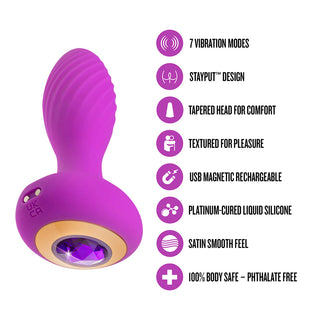 Oh My Gem Charm Plug Amethyst - Horny Stoner