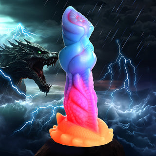 Creature Cocks Aqua-Cock Glow-in-the-Dark Silicone Dildo - Horny Stoner