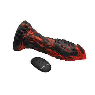 Creature Cocks Inferno Cock Vibrating Silicone Dildo with Remote - Horny Stoner