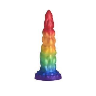 Creature Cocks Rainbow Horn Silicone Dildo - Horny Stoner
