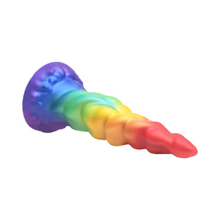 Creature Cocks Rainbow Horn Silicone Dildo - Horny Stoner