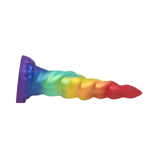 Creature Cocks Rainbow Horn Silicone Dildo - Horny Stoner