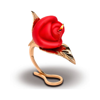 Master Series Burning Passion Rose Candle with Holder - Horny Stoner