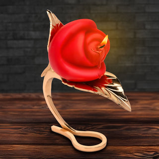 Master Series Burning Passion Rose Candle with Holder - Horny Stoner