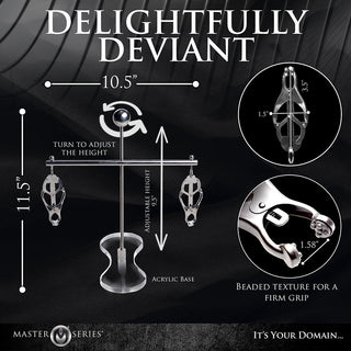 Master Series Tower of Pain Nipple Clamps - Horny Stoner