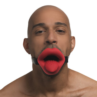 Master Series Vibrating Lips Mouth Gag - Horny Stoner