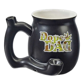 DOPE DAD ON BLACK CHUBBY PREMIUM ROAST & TOAST PIPE MUG