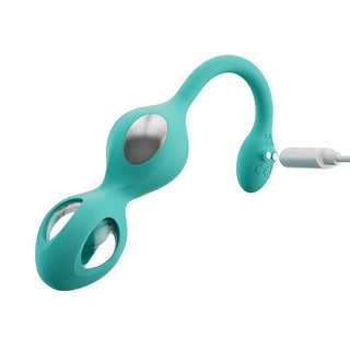 Honey Play Box Elektra App-Controlled E-Stim Kegel Training Set Cyan - Horny Stoner
