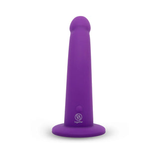 Together Tilt Vibrating Silicone Dildo & Harness Set
