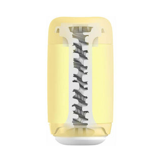 Tenga Puffy Stroker Custard Yellow - Horny Stoner