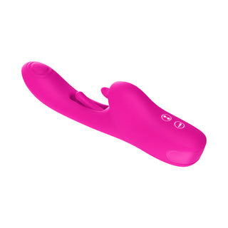 Luv Inc Tr46: Tapping Tongue Rechargeable Rabbit Dual Stimulator Vibrator With Swinging G-Spot Stimulator