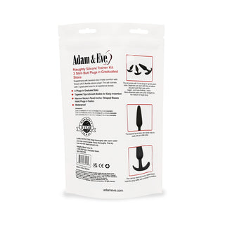 Adam & Eve Naughty Silicone Trainer Kit Black - Horny Stoner