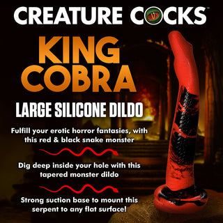 Creature Cocks King Cobra Large 14 in. Long Silicone Dong - Horny Stoner