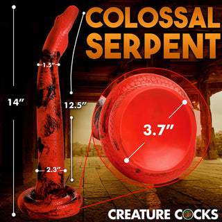 Creature Cocks King Cobra Large 14 in. Long Silicone Dong - Horny Stoner