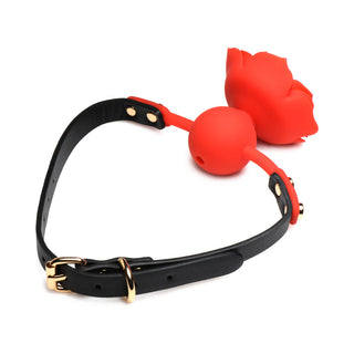 Master Series Blossom Gag Silicone Rose Gag - Horny Stoner