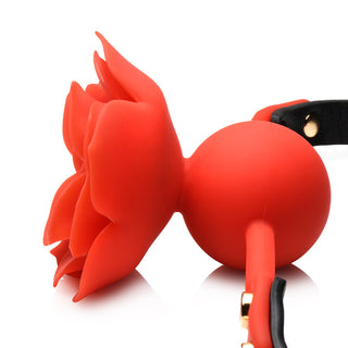 Master Series Blossom Gag Silicone Rose Gag - Horny Stoner