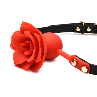 Master Series Blossom Gag Silicone Rose Gag - Horny Stoner
