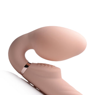 Strap U 10X Swirl Ergo-Fit Inflatable & Vibrating Strapless Strap-On Bare - Horny Stoner