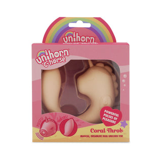 Unihorn C Horse Coral Throb Pink/Peach - Horny Stoner