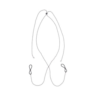 Sportsheets Sex & Mischief Ex's & Oh's Body Jewelry with Nipple Ties - Horny Stoner