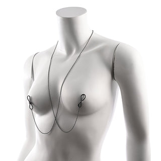 Sportsheets Sex & Mischief Ex's & Oh's Body Jewelry with Nipple Ties - Horny Stoner
