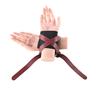 Sportsheets Sex & Mischief Ex's & Oh's Cross Cuffs - Horny Stoner
