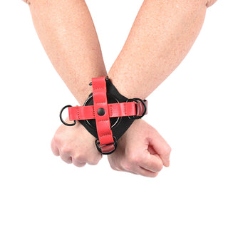 Sportsheets Sex & Mischief Ex's & Oh's Cross Cuffs - Horny Stoner