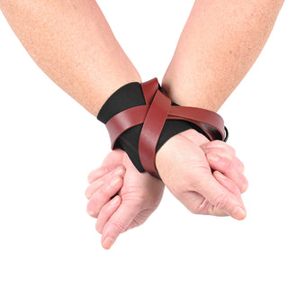 Sportsheets Sex & Mischief Ex's & Oh's Cross Cuffs - Horny Stoner