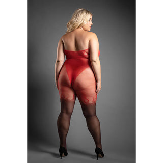 Fantasy Lingerie Sheer Eternal Flame Crotchless Ombré Bodystocking - Horny Stoner