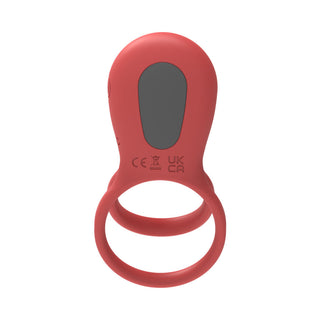 Adam & Eve Vibrating Rose Girth Enhancer - Couples Triple Stimulator