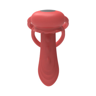 Adam & Eve Vibrating Rose Girth Enhancer - Couples Triple Stimulator