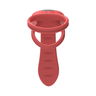 Adam & Eve Vibrating Rose Girth Enhancer - Couples Triple Stimulator