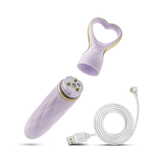 Delice Heartthrob Lavender Love Rechargeable Finger Vibrator