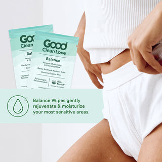 Good Clean Love Balance Personal Moisturizing & Cleansing Wipes 30 ct - Horny Stoner