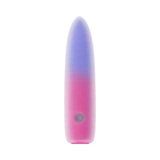 Evolved Paradise Bullet Rechargeable Dual Layer Silicone Bullet Vibrator Pink/Purple - Horny Stoner