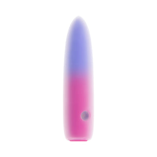 Evolved Paradise Bullet Rechargeable Dual Layer Silicone Bullet Vibrator Pink/Purple - Horny Stoner