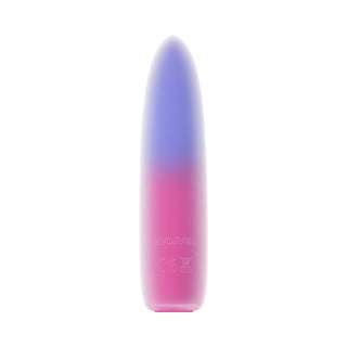Evolved Paradise Bullet Rechargeable Dual Layer Silicone Bullet Vibrator Pink/Purple - Horny Stoner
